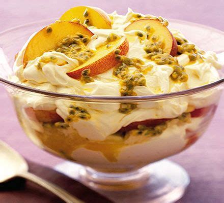 Passion Fruit Trifle Recipe Fruit Trifle Bbc Good Food Recipes Food