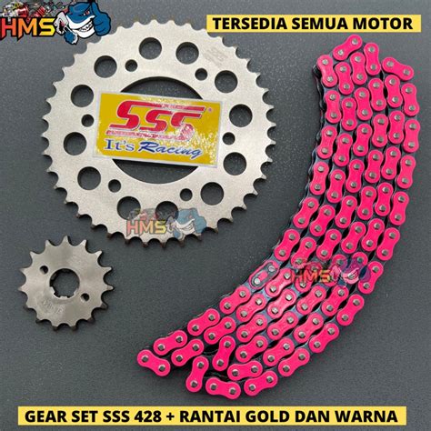 Jual Gir Set SSS 428 Kharisma Supra X 125 Supra Fit New Revo Absolude