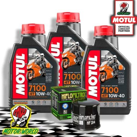 TAGLIANDO 3 L OLIO MOTUL 7100 10W40 FILTRO OLIO HIFLO HONDA SW T 400