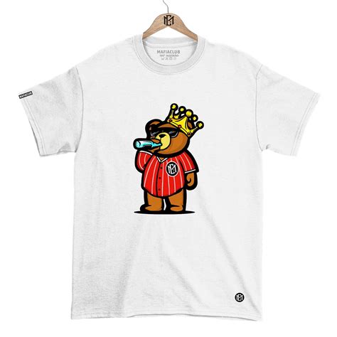 Camiseta Masculina Urso Streetwear Bras O Mafiaclub Trap