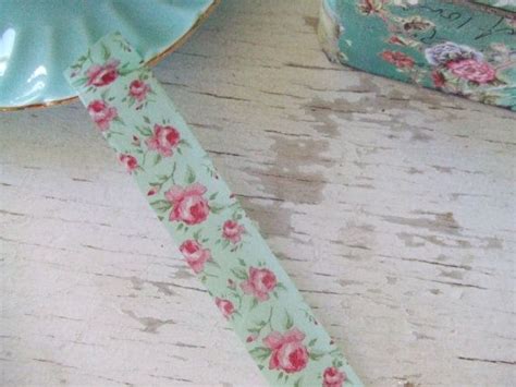 Aqua Washi Tape Roses Washi Tape Floral Washi Tape