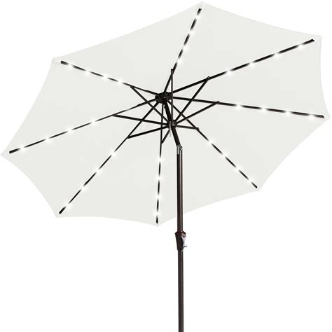 Snapklik Jearey Upgrade Ft Led Lighted Patio Umbrella Solar