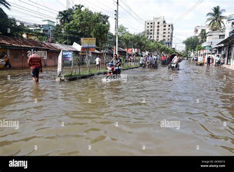 Barisal Bangladesh October 25 2022 Due To The Impact Of Cyclone