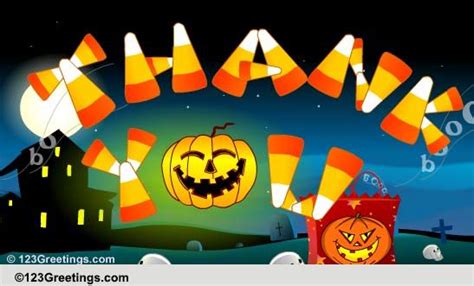 Halloween Thank U! Free Thank You eCards, Greeting Cards | 123 Greetings