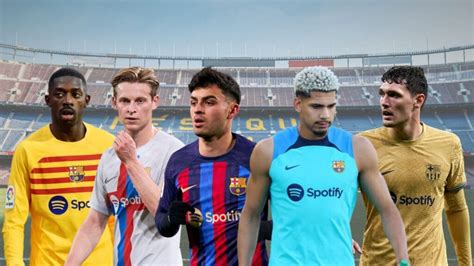 Expected Return Dates Of Five Injured Barcelona Players