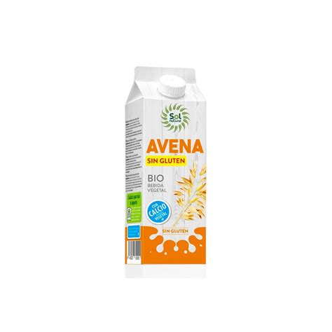 Sol Natural Bebida De Avena Con Calcio Vegetal Sin Gluten BIO 1L