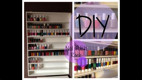 Diy How To Make A Nail Polish Rack Youtube