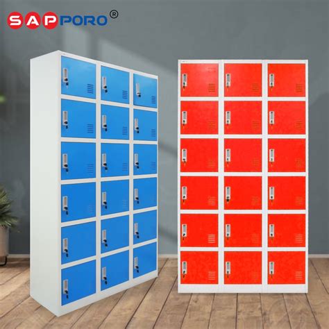 Jual Sapporo Dortmund Loker Besi 18 Pintu Steel Locker 18 Doors