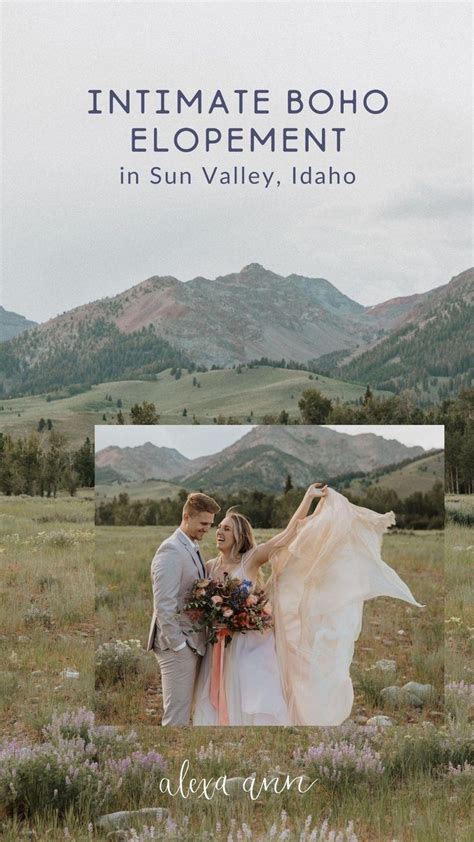 Intimate Boho Elopement In Sun Valley Idaho Elopement Wedding