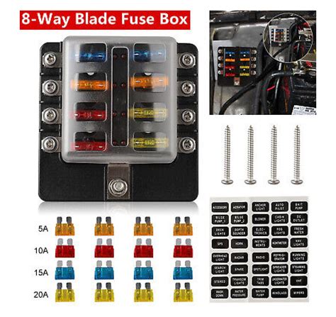 Zhanghu Way Car Boot Power Distribution V Blade Fuse Holder Box