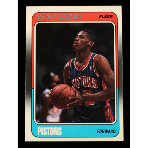 Dennis Rodman 1988 89 Fleer 43 RC Pristine Auction