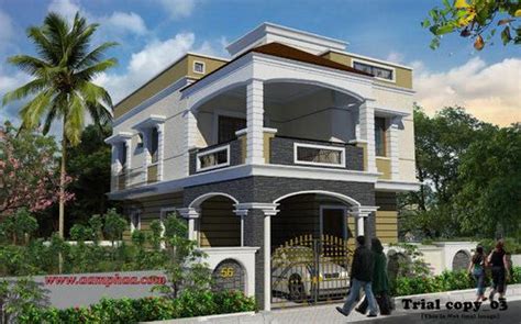 Exterior Front Entrance Design Ideas in Koyambedu, Chennai, Aamphaa ...