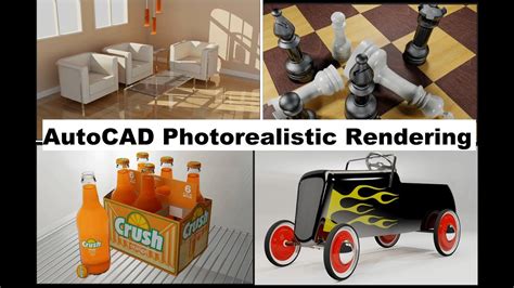 AutoCAD Photorealistic Rendering Tutorial For Beginners YouTube