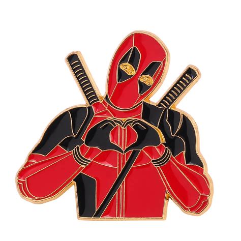 Broche De Dibujos Animados De Deadpool Insignia De Superh Roe De Marvel