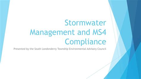 Stormwater Management And Ms4 Compliance Ppt Download