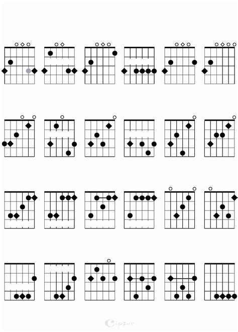 Complete Guitar Chord Charts Awesome Download Sample Plete Guitar Chord Chart For Beginner