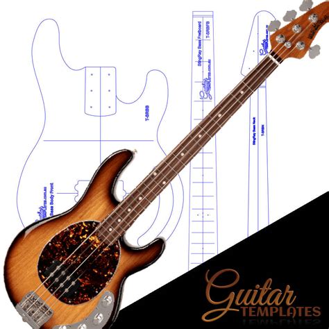 Stingray Bass Style Template Set Guitar Templates