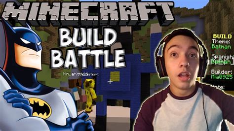 Minecraft Build Battle Construyendo A Batman Con Final Sorprendente Youtube