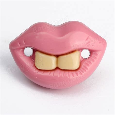 Fashion Funny Baby Dummy Dummies Pacifier Prank Novelty Teeth Child Lip Soother at Banggood