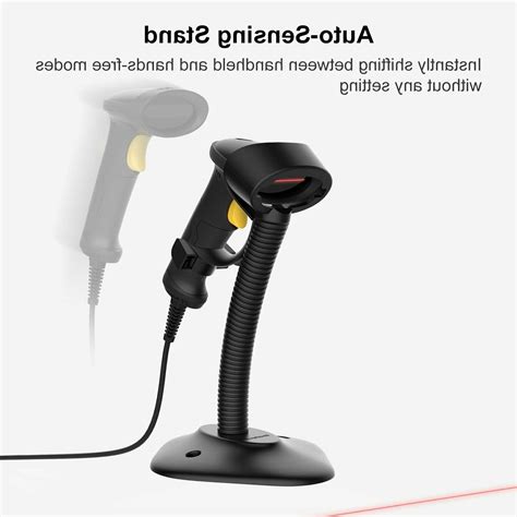 Inateck D Usb Barcode Scanner With Intelligent Stand