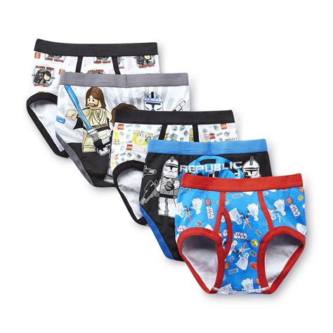 Lego Boys Star Wars Briefs Five Pack Size 4 8