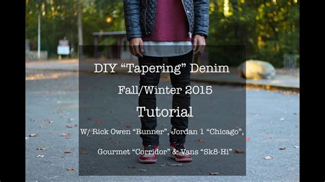 Diy Tapering How To Taper Denim Tutorial Youtube