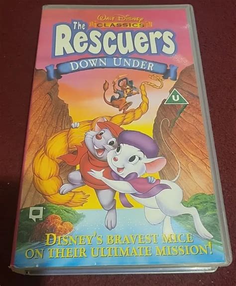 Walt Disney Classics The Rescuers Down Under Vhs Video Tape