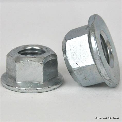 M X Mm Coneloc Flange Self Locking Hex Nut Metric Grade Steel