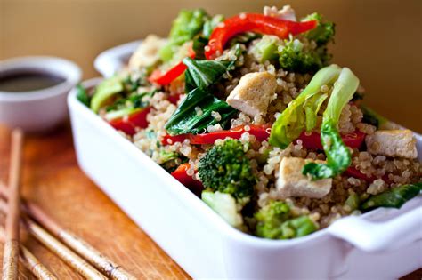 Stir Fried Quinoa With Vegetables And Tofu Recipe