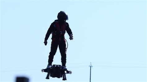 Franky Zapata Sets A New Hoverboard Record With His Jet Powered