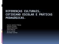 Diferen As Culturais Cotidiano Escolar E Pr Ticas Pedag Gicas Docsity