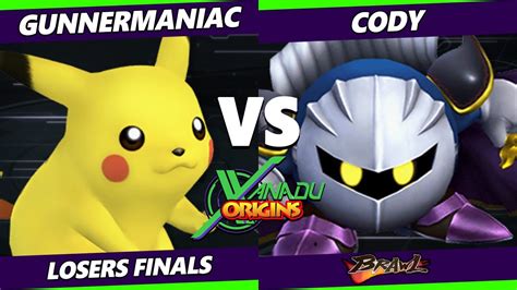 Xanadu Origins Losers Finals Cody Meta Knight Vs Gunnermaniac