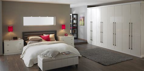 High Gloss Fitted Bedroom Wardrobes — Madison Art Center Design