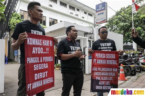 Foto Aliansi Masyarakat Anti Mafia Tambang Adukan Pt Amman Mineral Ke