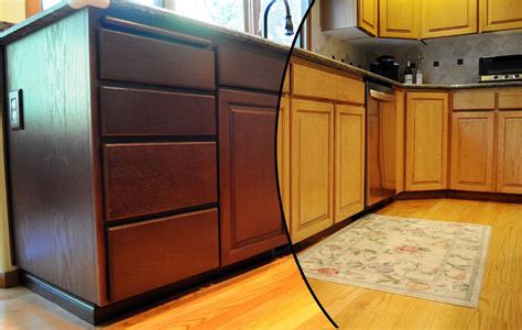 Painted Oak Cabinets Before And After Cabinets Before And After