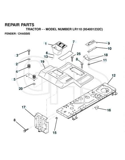 Husqvarna Lr110 Chassis Enclosures GHS