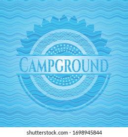 Campground Water Representation Style Emblem Vector Stock Vector