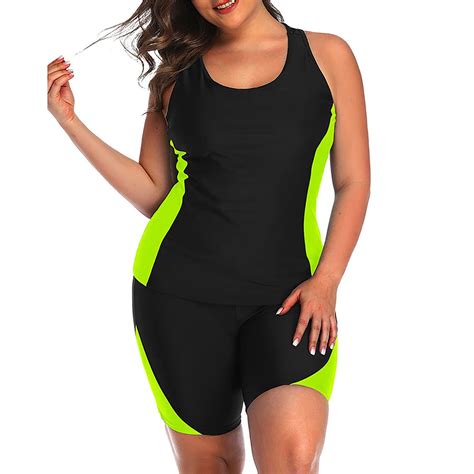 One Piece Swimsuit Women Cameland Oversize Sports Conservative Panel