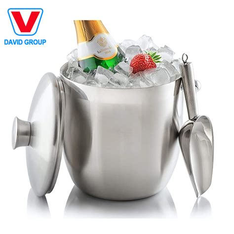 Promotional Bar Set Stainless Steel Wine Ice Bucket With Lid Wine Ice Bucket And Bar Set Price