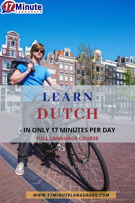 Learn Dutch With 17 Minute Languages Dutch Language Learn A New