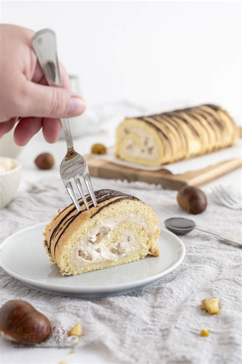 Marroni Roulade Marlenes Sweet Things