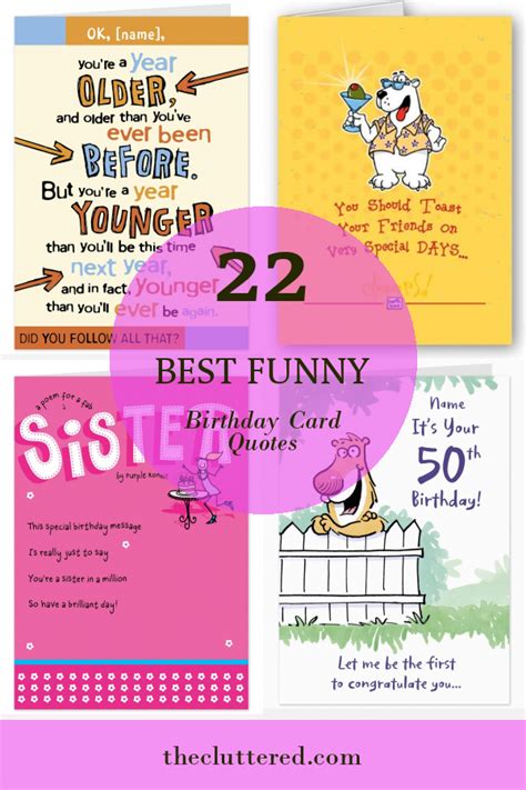 22 Best Funny Birthday Card Quotes – Home, Family, Style and Art Ideas