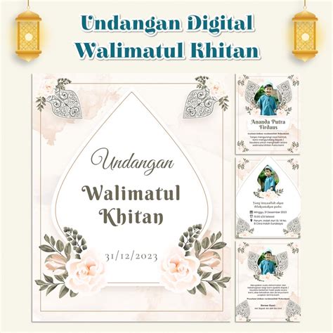 Jual Undangan Digital Walimatul Khitan Video Undangan Tasyakuran