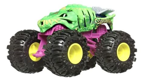 Hot Wheels Monster Trucks Oversized Skelesaurus Dinossa 1 24 Parcelamento Sem Juros