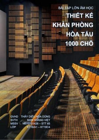 Thiết kế khán phòng 1000 chỗ Âm học kiến trúc by Hoàng Việt Man Issuu