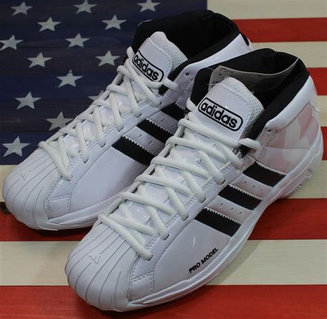 Adidas Pro Model 2g Mens Basketball Shoe Cloud White Core Black Retro