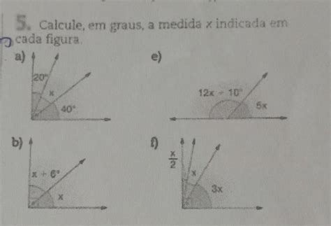 Calcule A Medida De X Em Cada Figura LIBRAIN