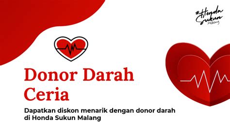 Jelang Hari Donor Darah Honda Sukun Malang Gelar Promo Service Honda