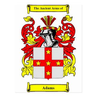 Adams Family Crest Postcards | Zazzle