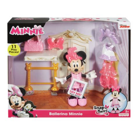 Fisher Price Snap N Pose Ballerina Disney Minnie Mouse Deluxe